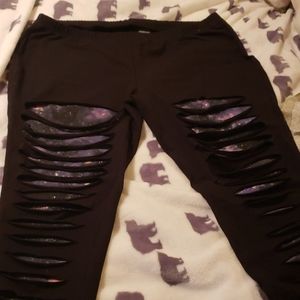 Torrid Distressed Galaxy Leggings